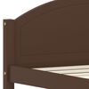 vidaXL Cadre de lit sans matelas marron foncé pin massif 100x200 cm