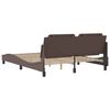 vidaXL Cadre de lit sans matelas Zadar marron 160x200 cm similicuir