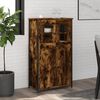 vidaXL Buffet haut ch&ecirc;ne fum&eacute; 62x32x106,5 cm bois d'ing&eacute;nierie