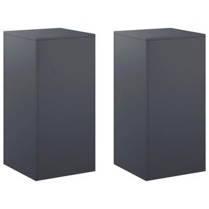 vidaXL Support de Plante 2 pcs Anthracite 40 x 40 x 80 cm