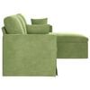 vidaXL Canap&eacute; Vert clair 198 x 134 x 80 cm Velours