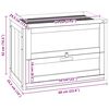 vidaXL Cage &agrave; hamster 60x35,5x42 cm bois massif de sapin