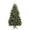 vidaXL Sapin de No&euml;l artificiel avec 300 LED Vert 180 cm PVC et m&eacute;tal