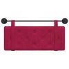 vidaXL T&ecirc;te de lit suspendue Bordeaux 110 x 55 x 5 cm Velours