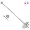 vidaXL Ancres de terre 6 pcs 10x60 cm Métal galvanisé