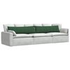 vidaXL Coussins de canapé 2 pcs Vert foncé 145 x 40 cm