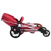 vidaXL Poussette pour b&eacute;b&eacute; 2-en-1 Rouge Aluminium