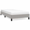 vidaXL Cadre de lit sans matelas gris clair 90x190 cm tissu