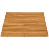 vidaXL Tapis de bain Uni Marron 60 x 40 cm bois