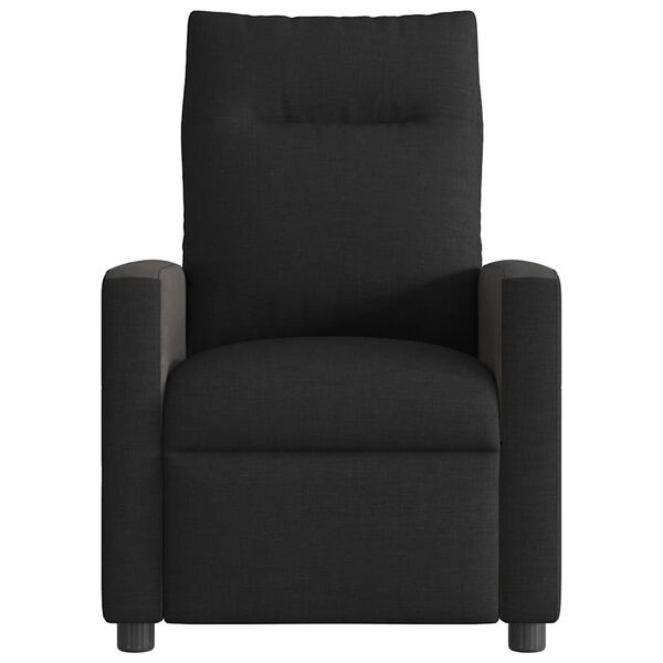 vidaXL Fauteuil inclinable Noir Tissu