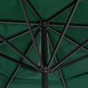 vidaXL Parasol de jardin avec m&acirc;t en aluminium 600 cm vert