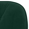 vidaXL Chaise pivotante de bureau Vert fonc&eacute; Velours
