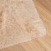 vidaXL Tapis shaggy &agrave; poils longs NAVARRA beige 120x120 cm polyester