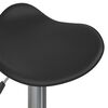 vidaXL Tabouret de bar Noir Acier chromé et cuir artificiel