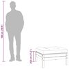 vidaXL Repose-pied de jardin avec coussin bois massif douglas