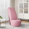 vidaXL Chaise en forme de chaussure à talon haut rose similicuir