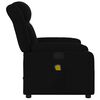 vidaXL Fauteuil inclinable de massage noir tissu