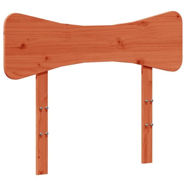 vidaXL T&ecirc;te de lit cire marron 100 cm bois massif de pin
