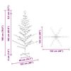 vidaXL Arbre de No&euml;l en bois Naturel 180 cm Bois massif en pin