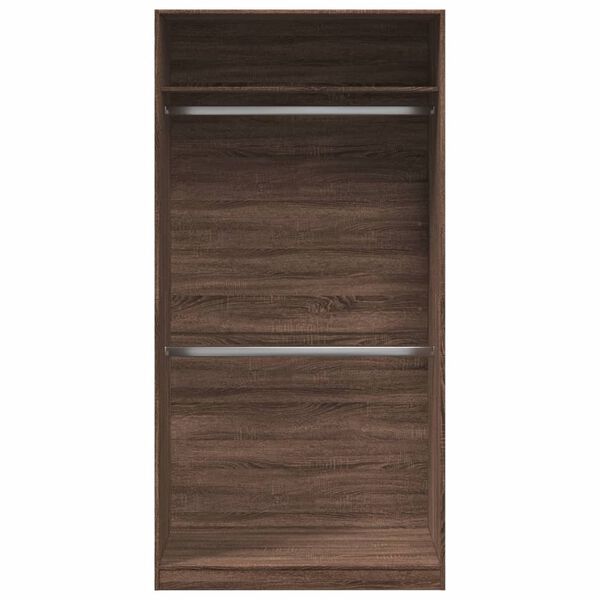 vidaXL Garde-robe chêne marron 100x50x200 cm bois d'ingénierie