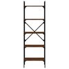 vidaXL Biblioth&egrave;que &agrave; 5 niveaux ch&ecirc;ne marron 56x31,5x174 cm
