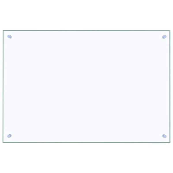 vidaXL Protection de cuisine 2 pcs Transparent 90 x 60 cm verre tremp&eacute;