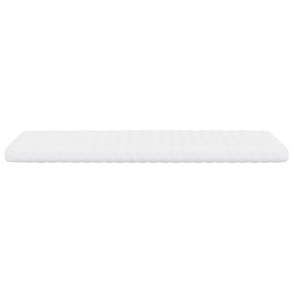 vidaXL Matelas en mousse blanc 90x200 cm 7 zones dureté 20 ILD