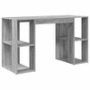 vidaXL Bureau Gris Sonoma 130 x 50.5 x 75 cm Bois d'ing&eacute;nierie
