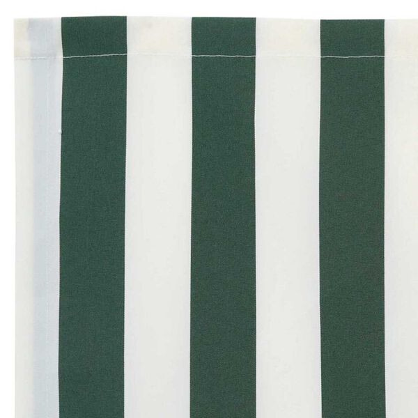 vidaXL Remplacement de store Vert et blanc 1000 x 160 cm