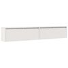 vidaXL Armoires murales 2 pcs Blanc 100x30x35 cm Bois de pin massif