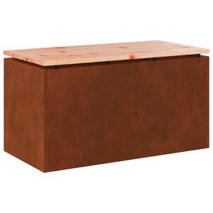 vidaXL Banc de jardin Rouill&eacute; 80 x 40 x 43 cm
