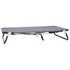 vidaXL Lit pour Chien 105 x 65 x 18 cm Acier Gris clair