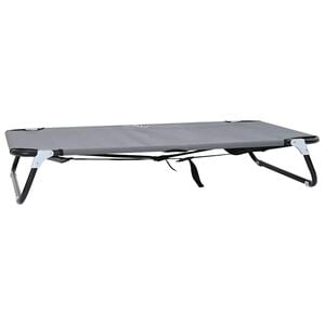 vidaXL Lit pour Chien 105 x 65 x 18 cm Acier Gris clair