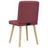 vidaXL Chaises à manger lot de 2 rouge bordeaux tissu