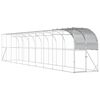 vidaXL Poulailler contre le mur Argent&eacute; 1000 x 100 x 215 cm