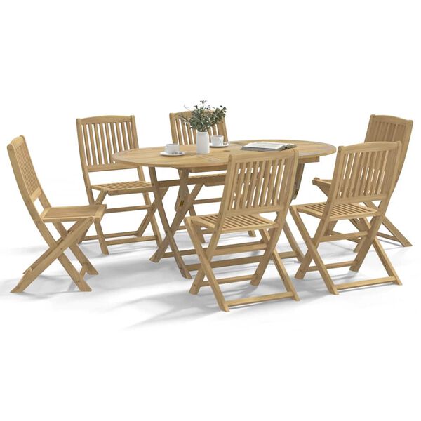 vidaXL Chaises de jardin pliantes lot de 6 48,5x57x90 cm bois d'acacia