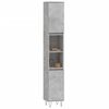 vidaXL Armoire de salle de bain gris b&eacute;ton 30x30x190 cm