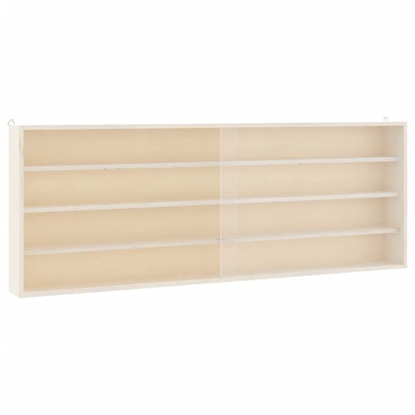 vidaXL Vitrine de collection en bois avec portes 100x8,5x37 cm