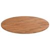 vidaXL Dessus de table rond Marron clair &Oslash;90x1,5 cm Bois ch&ecirc;ne trait&eacute;