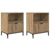 vidaXL Cabinet de chevet 2 pcs ch&ecirc;ne artisanal 49 x 36 x 61 cm