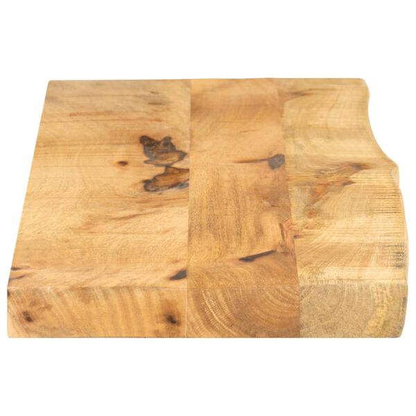 vidaXL Dessus de table 100x20x3,8cm bord vif bois massif manguier brut