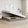 vidaXL Lit de Rangement avec matelas Cappuccino 200 x 200 cm Faux cuir