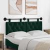 vidaXL T&ecirc;te de lit suspendue Vert fonc&eacute; 150 x 55 x 7 cm Velours