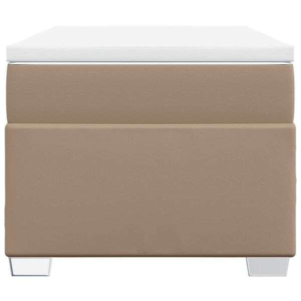 vidaXL Sommier &agrave; lattes de lit avec matelas Cappuccino 90x200 cm