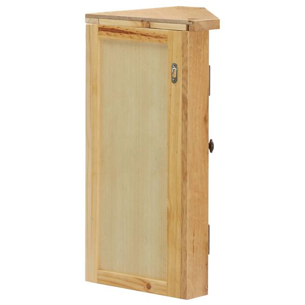 vidaXL Armoire d’angle murale 45x28x60 cm Bois de chêne massif