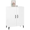 vidaXL Buffet Blanc brillant 69,5x34x90 cm Bois d'ing&eacute;nierie
