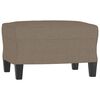 vidaXL Ensemble de canap&eacute;s 3 pcs avec coussins Taupe Tissu