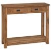 vidaXL Table console Naturel 90 x 30 x 80 cm Bois de teck massif