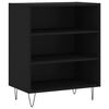 vidaXL Buffet noir 57x35x70 cm bois d&rsquo;ing&eacute;nierie