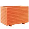 vidaXL Jardinière cire marron 70x40x49,5 cm bois de pin massif